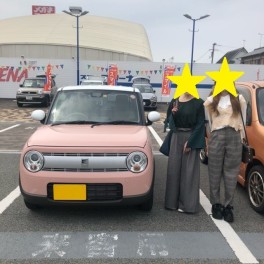 ラパンご納車致しました（∪＇Ч＇∪）））